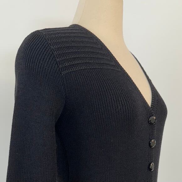 St. John Vintage Santana Knit SET Blazer and Skirt Suit Black | Fits like M - Picture 6 of 15